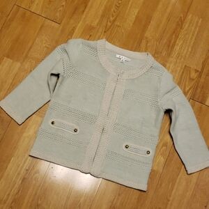 Cabi mint green Society sweater sz small #203